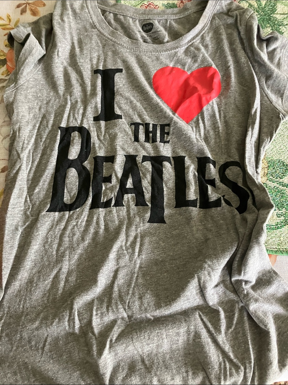Kids' Gray Tee with Red Heart Graphic - The Beatles